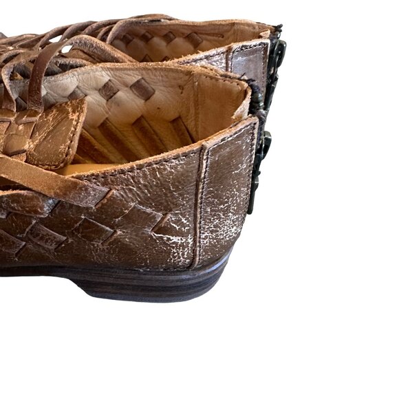 Bed Stu Las Cruces Distressed Leather Shoes Flat Genuine Luxury Size 9 Women's - Picture 8 of 16